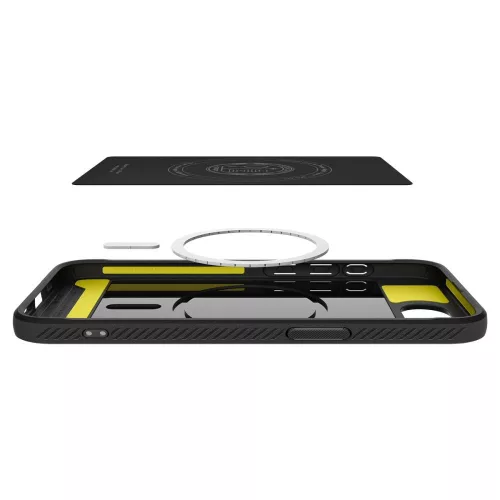 Spigen Rugged Armor Mag MagSafe tok, Apple iPhone 16e / 17e - matt fekete