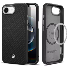   Spigen Enzo Aramid Mag MagSafe tok, Apple iPhone 16e / 17e - matt fekete