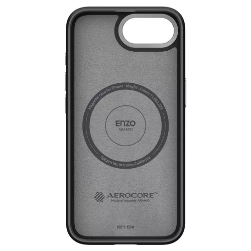 Spigen Enzo Aramid Mag MagSafe tok, Apple iPhone 16e / 17e - matt fekete