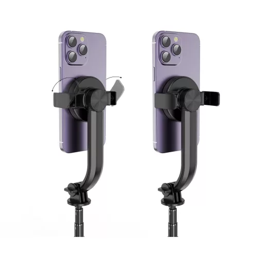 Tech-Protect L04S MagSafe Bluetooth Selfie Stick Tripod fekete