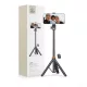Tech-Protect L03S Bluetooth Selfie Stick Tripod fekete