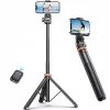 Tech-Protect L03S Bluetooth Selfie Stick Tripod fekete