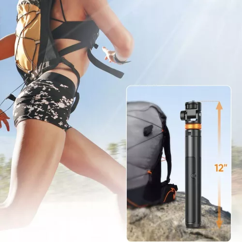 Tech-Protect L03S Bluetooth Selfie Stick Tripod fekete