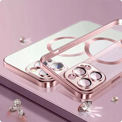 Tech-Protect Magshine MagSafe tok, Apple iPhone 13 rose arany