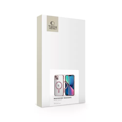 Tech-Protect Magshine MagSafe tok, Apple iPhone 13 rose arany