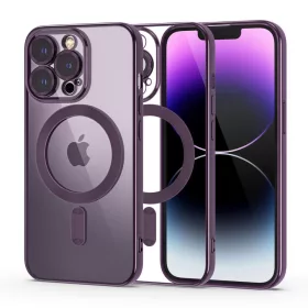 Tech-Protect MagShine MagSafe iPhone 14 Pro lila tok