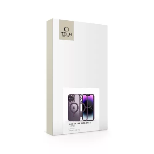 Tech-Protect MagShine MagSafe iPhone 14 Pro lila tok