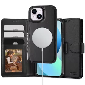 Tech-Protect Wallet MagSafe tok, Apple iPhone 13 fekete
