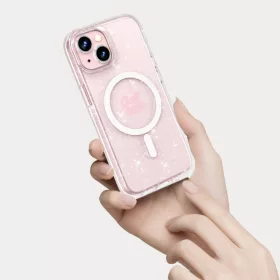   Tech-Protect FlexAir Hybrid MagSafe iPhone 15 glitteres átlátszó tok