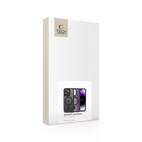 Tech-Protect MagMat MagSafe iPhone 15 Pro tok fekete