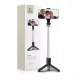Tech-Protect L02S Bluetooth Selfie Stick Tripod fekete