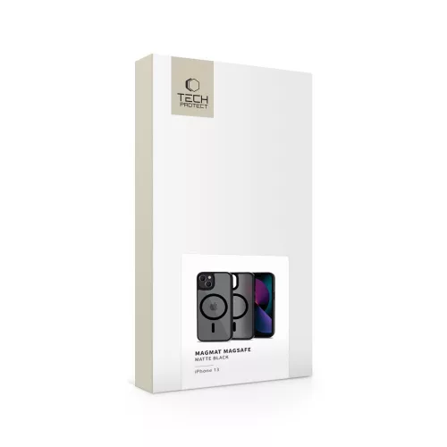 Tech-Protect Magmat MagSafe tok, Apple iPhone 13 matt fekete