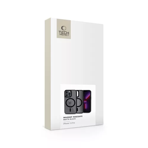 Tech-Protect Magmat MagSafe tok, Apple iPhone 13 Pro matt fekete