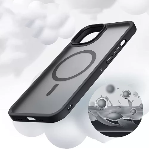 Tech-Protect Magmat MagSafe tok, Apple iPhone 13 Pro Max matt fekete