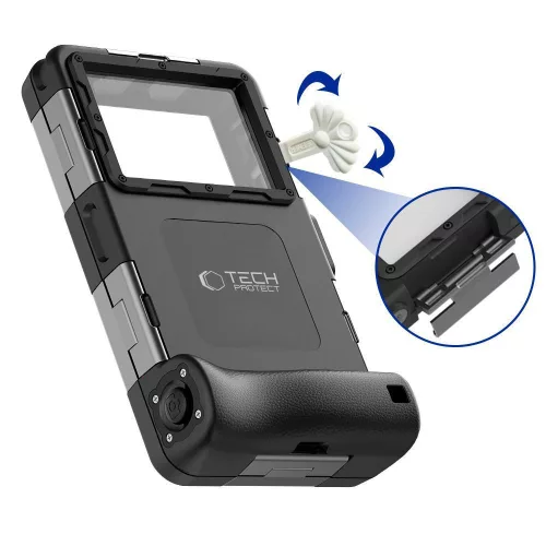 Tech-Protect IPX8 univerzális vízálló tok - fekete