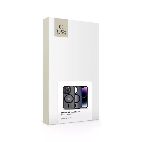 Tech-Protect MagMat MagSafe iPhone 14 Pro fekete matt tok