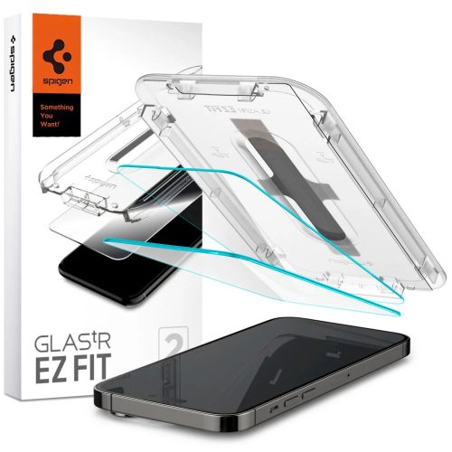 iPhone 13 Pro Max / 14 Plus Spigen Glas.TR EZ Fit kijelzővédő üvegfólia- 2db