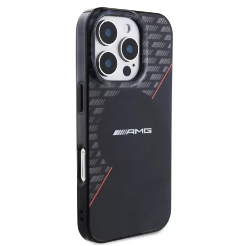AMG Rhombs MagSafe tok iPhone 16 Pro - fekete/piros