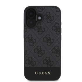 Guess PU 4G Stripe iPhone 16 Pro Max tok - szürke
