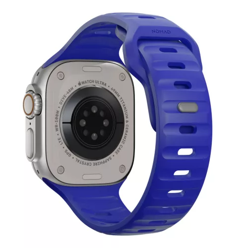 Nomad Sport Szilikon szíj,  M/L, The Verge -  42/44/45/49mm - kék
