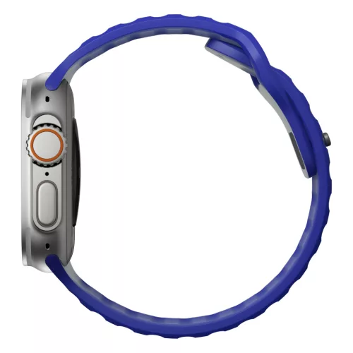 Nomad Sport Szilikon szíj,  M/L, The Verge -  42/44/45/49mm - kék