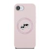 Apple iPhone 16e Karl Lagerfeld Liquid Silicone K&CH Heads MagSafe tok - rózsaszín