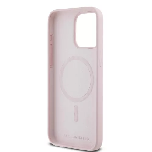 Karl Lagerfeld Liquid Silicone Karl and Choupette MagSafe tok iPhone 14 Pro Max -  rózsaszín
