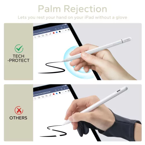 Tech-Protect érintő ceruza Apple "3" iPad  készülékekhez - fehér