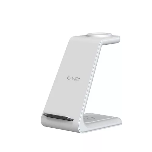 Tech-protect Qi15w-a36 3in1 Vezeték Nélküli Töltőállomás - fehér