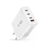 Tech-Protect NC100W-GAN töltő GaN 3x USB-C PD 100W / USB-A QC 3.0 - fehér