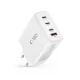 Tech-Protect NC100W-GAN töltő GaN 3x USB-C PD 100W / USB-A QC 3.0 - fehér