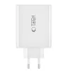 Tech-Protect NC100W-GAN töltő GaN 3x USB-C PD 100W / USB-A QC 3.0 - fehér