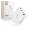 Tech-Protect NC100W-GAN töltő GaN 3x USB-C PD 100W / USB-A QC 3.0 - fehér