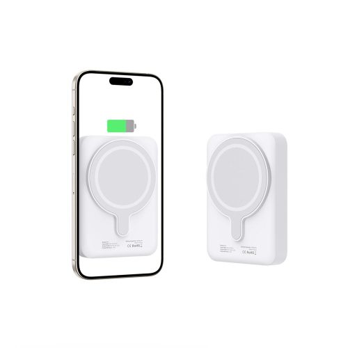 Tech-Protect Lifemag MagSafe PB11 mágneses Power Bank 10.000mAh külső akkumulátor - fehér