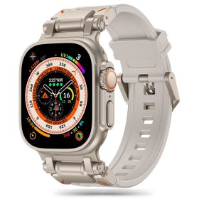   Tech-Protect Delta Pro, Apple Watch óraszíj (42 / 44 / 45 / 49 mm) - csillagfény - titánium