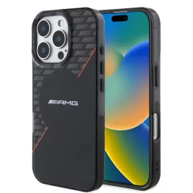 AMG Rhombs MagSafe tok iPhone 16 Pro Max - fekete/piros