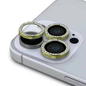   Guess Fixed Glliter védő lencse iPhone 16 Pro/16 Pro Max készülékhez - arany