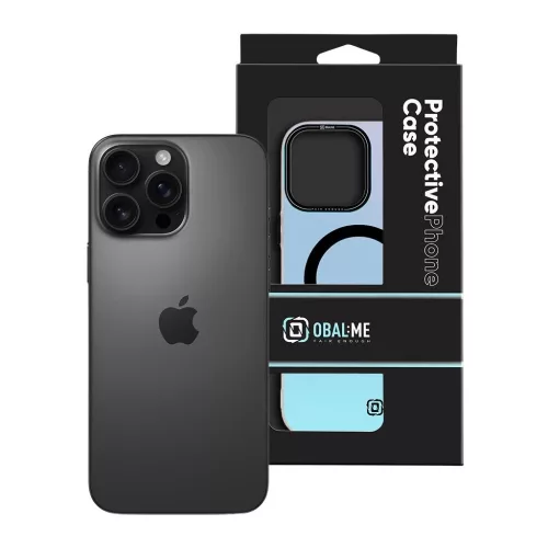 OBALME HoloMag tok Apple iPhone 16 Pro Max készülékhez - fekete