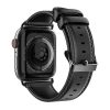 Apple Watch szíj 38/ 40/ 41 mm Dux Ducis YA valódi bőr- fekete