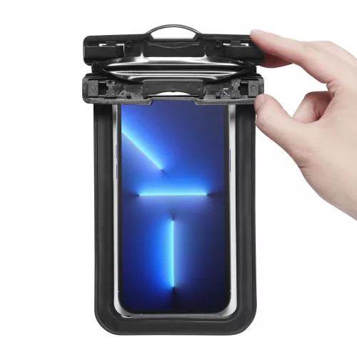 Spigen Aqua Shield A601 univerzális vízálló tok, fekete