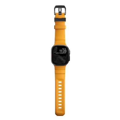 Nomad Rocky Point Apple Watch  49/45/44/42mm szilikon szíj - sol / fekete