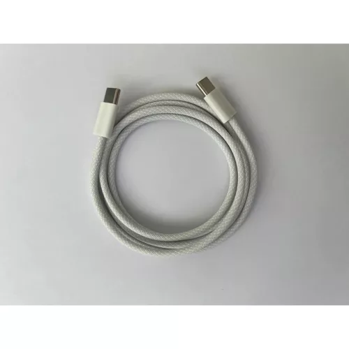 Dreamtech PD fonott kábel fehér USB-C / USB-C 3A 60W 1M