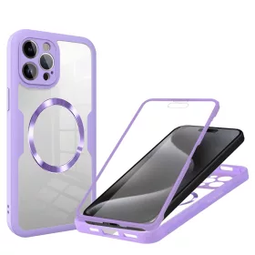   iPhone 16 Pro Max tok + fólia - Techsuit ColorVerse 360 MagSafe - lila