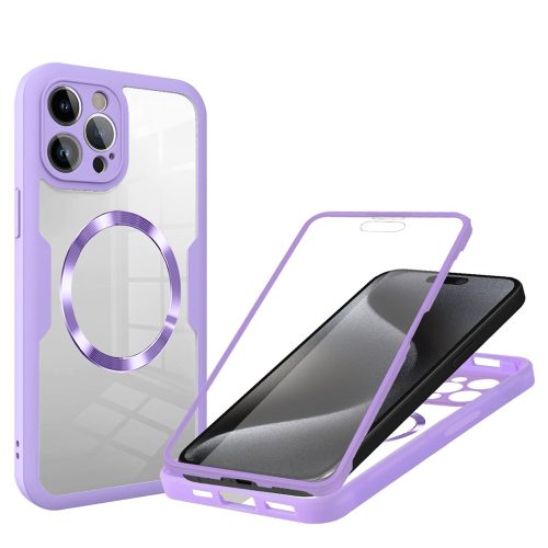 iPhone 16 Pro Max tok + fólia - Techsuit ColorVerse 360 MagSafe - lila