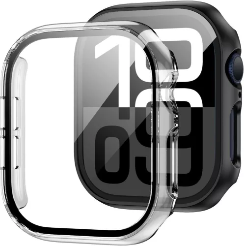 Apple Watch 10 (46mm) Tech-Protect Defense360 tok és üvegfólia - fekete