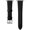 Apple Watch Bőr szíj Apple Watch szíj 38/ 40/ 41 mm - fekete