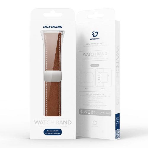 Apple Watch szíj 38/40/41 mm Dux Ducis YA valódi bőr- barna