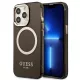 Guess Gold Outline GUHMP13XHTCMK MagSafe iPhone 13 Pro Max kemény hátlap tok - fekete