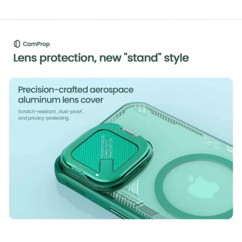 Nillkin Iceblade Prop mágneses fekete védőtok Apple Iphone 16 készülékhez
