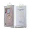 Apple iPhone SE 4 tok, Guess PU Grained 4G Metal Logo - pink